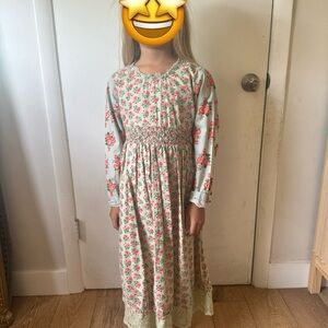 Vintage Cornelloki Floral Long Sleeve Dress